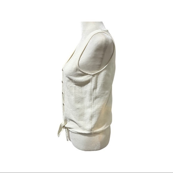 Madewell off white button down sleeveless size s - Picture 4 of 10